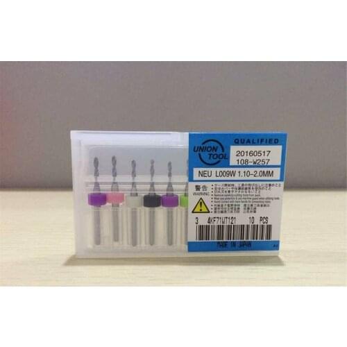 10pcs/set 1.1/1.2/1.3/1.4/1.5/1.6/1.7/1.8/1.9/2.0mm each 1pc Carbide PCB Print Circuit Board Micro CNC Drill Bits Tool