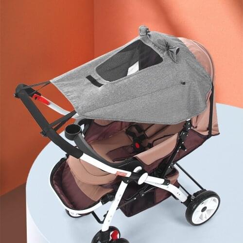 Universal Baby Stroller Sun Shade Accessorie UV Sun Visor Protection With Viewing Window For Baby Infants Car Seat UV Resistant