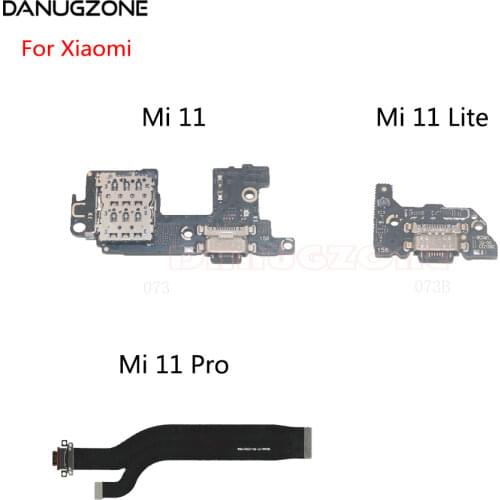 USB Charging Port Dock Plug Socket Jack Connector Charge Board Flex Cable For Xiaomi Mi 11 Lite Pro Ultra 5G
