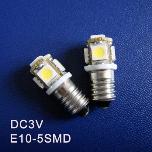 High quality DC3V E10 Led Light Bulbs,E10 Warning Signal,Pilot Lamps,Indicator Lights,Instrument Lamps free shipping 100pcs/lot