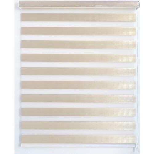 High quality roller curtains day and night window blinds and shades with white grey colors for home kitchen living room #LS221