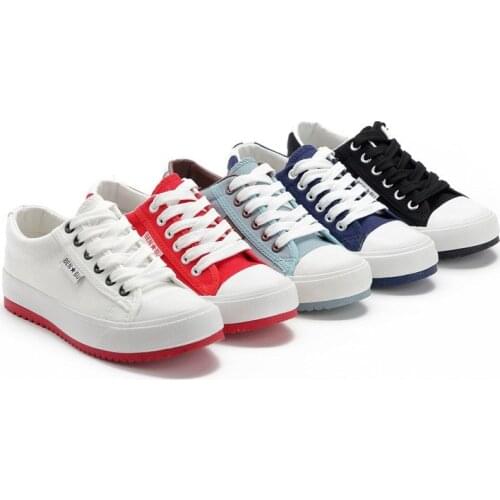 Shoes Woman Sailcloth Women Shoes Sports Classic Flat Sneaker Canvas Shoes Low Flat Skateboarding Shoes Schoolgirl sneakers