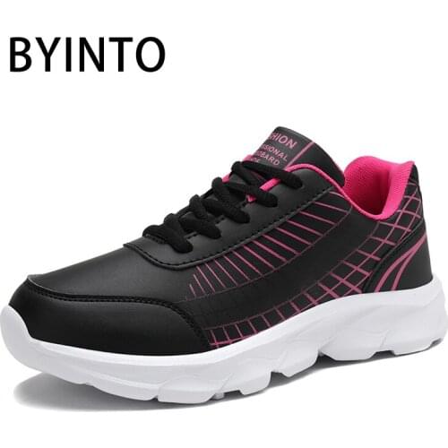 Basket Femme 2021 Autumn Ultra Light Waterproof Leather Women Sports Tennis Shoes Soft Sole Shock Female Sneakers Tenis Feminino