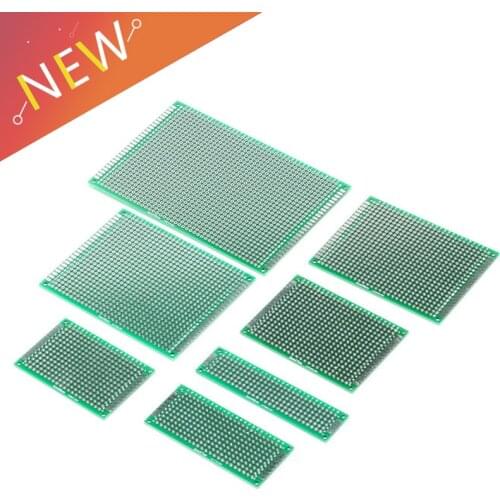 5 PCS/set 5x7 7x9 8X12cm Double Side Prototype pcb Breadboard Universal Printed Circuit Board for Arduino 2.54mm Glass Fiber