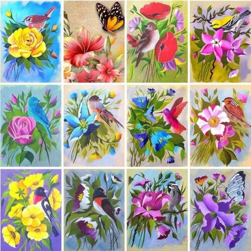 Full 5D Diy Diamond Painting Bird Series Picture Diamond Embroidery Animal Cross Stitch Rhinestone Mosaic Gift Home Decoration