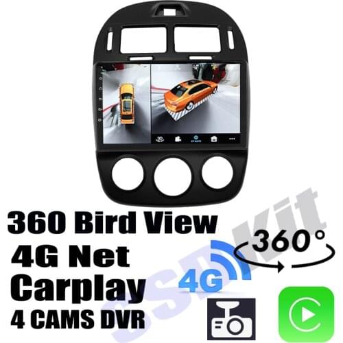 Car Audio Navigation GPS Carplay DVR 360 Birdview Around 4G Android System For KIA Cerato Sephia Spectra LD 2004~2009