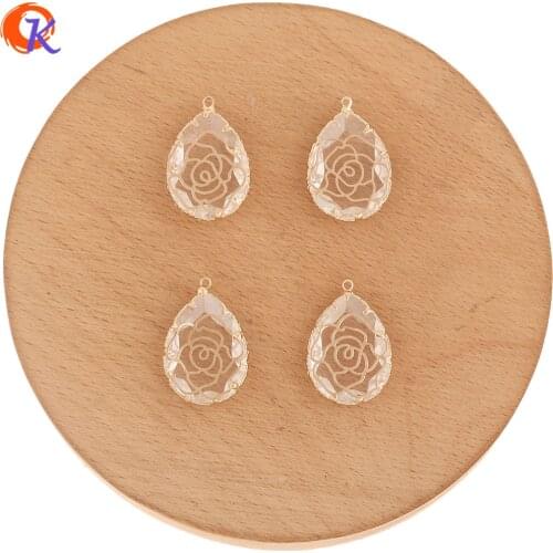 Cordial Design 50Pcs 15*23MM Crystal Pendant/Jewelry Accessories/DIY Jewelry Making/Charms Jewelry/Hand Made/Earring Findings