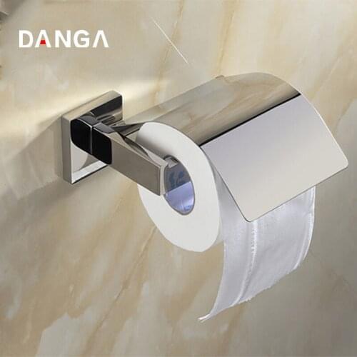 Clamshell Toilet Paper Holder Wall Mounted Paper Towel Holder Bathroom Storage Rack Waterproof Stainless Steel Tissue Shelf