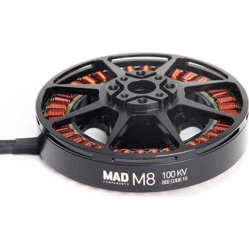 MAD COMPONENTS M8 C10 EEE KV100 Long Range Drone Motor with 28-29inch Propeller Max Thrust is Up to 10.5kg per Rotor