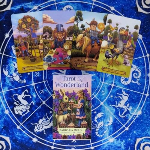 Tarot Cards in Wonderland Divination Deck Entertainment Party Board Game Support Drop Shipping 78 Pcs/Box