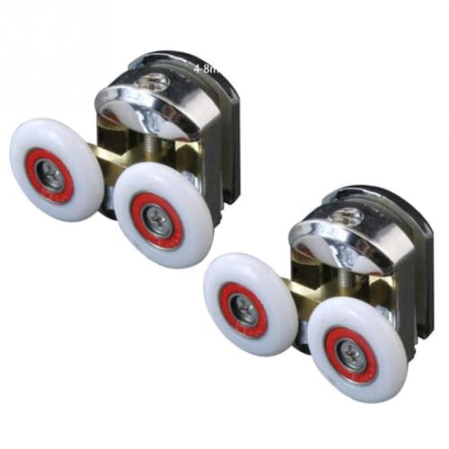 Shower Door Roller Wheels Shower RoomAccessories Bearing Roller Wheel for 4-8mm Thick Glass Doors