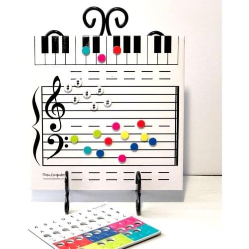 Magnetic Dry-Erase Board For Music Lessons Note Reading Music Classroom Piano Teacher Music Teacher Teaching Music Gift