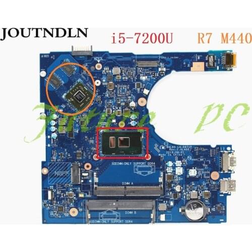 JOUTNDLN FOR Dell Inspiron 5566 5468 5468D Laptop Motherboard DDR4 LA-D871P CN-00YP25 00YP25 W/ i5-7200U and R7 M440 Test work