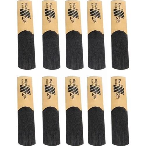 10 Pcs Saxophone Reed Clarinet Set With Strength 1.5/2.0/2.5/3.0/3.5/4.0 Instrument Accessories Instrument Wind Music Reed N3R0