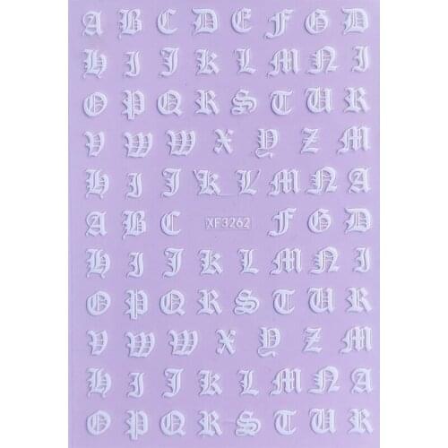 Novelty TSC 159 Series Letter Design by Art Deco Decals with Rhinestone DIY Art Deco decals 3D Sticker