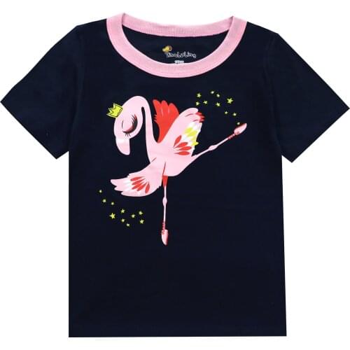 Baby Boy Clothes Toddler Girls Flamingo Clothing T Shirts Funny Kids Tshirt Childrens T-Shirts For Girls Boys Tops