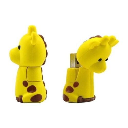 Creative Usb Flash Drive giraffe 2.0 U Disk 4GB 8G 16GB Flash Memory Card 32GB 64G 128GB Lovely Cartoon Flash Stick Pen Drive