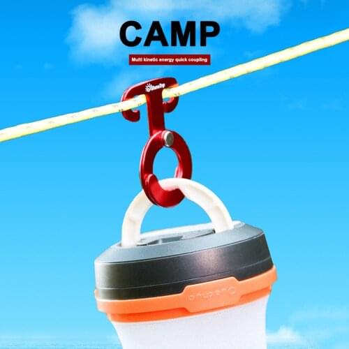 Tent Wind Rope Buckle Outdoor Camp Hiking Quick Hanger O-type Hook Buckles Travel Kit Survival Buckle Circular automatic buckle