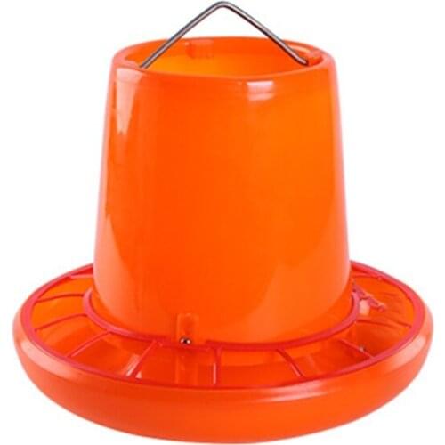 Chicken Feeder Plastic Hen Drinker 3 Kg / 6.6 Pound Capacity Food Dispenser for Birds Small Poultry Feeding Equipment