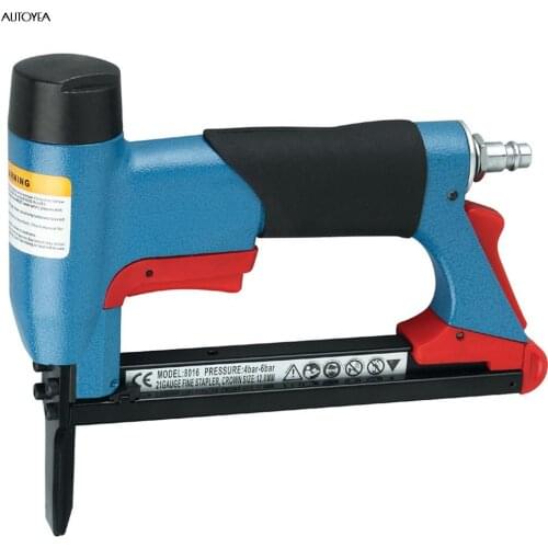 Professional Pneumatic Air Stapler Long Nose Fine Wire Staple Nail Gun BEA Type Woodworking Tools