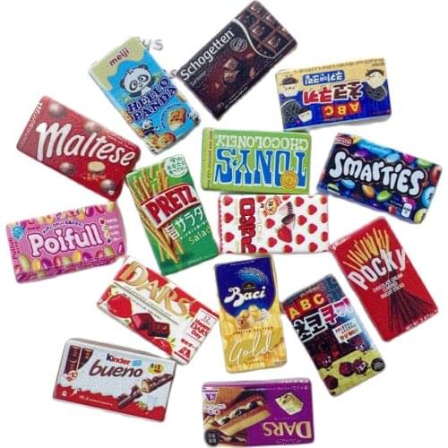 10PCS New Chocolate Cookies Biscuits Resin Charms for Earring Bracelet DIY Jewelry Making Cute Resin Charm Flatback