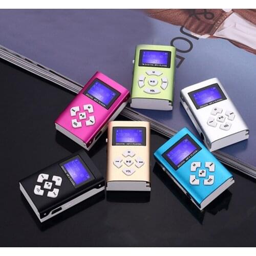 1PC MP3 Music Player Portable Music MP3 Player USB Digital LCD Screen Support Flash TF FM Radio With LCD Screen Support TF Card