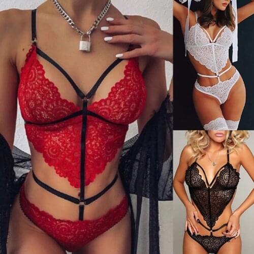 Sexy Lingerie Bodysuit Sexy Baby Doll Erotic Lingerie Babydoll Body Femme Bodysuit Women Lace Sexy Costume боди женское