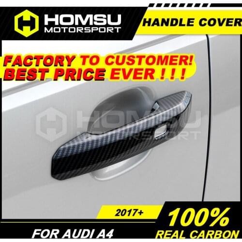 Real carbon fiber door handle cover for AU-DI A4 B9 2019+ carbon fiber Handle cover For AU-DI A4 B9 2019