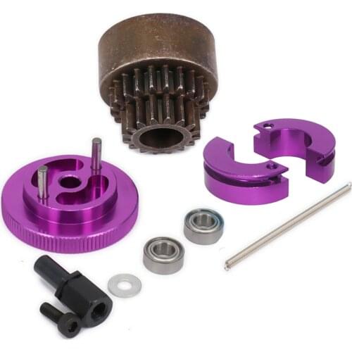 16T-21T Two Speed Gear 102006 Clutch flywheel Set Bell Shoes Springs Flywheel Bearing for HSP 94188 1/10 RC 1:10 Nitro xCar