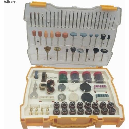 302pcs Electric Mini Drill Bit Kit Abrasive Rotary Tool Accessories Set For Dremel Grinding Sanding Polishing Cutting Accessory