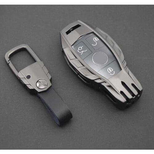 Car Key Case Holder For Mercedes Benz AMG A C E S series E200L E300L C260L E260 W204 W212 W176 CLA GLA 2017-2021