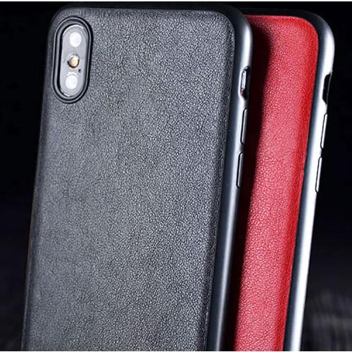 Case for iphone x xs max xr coque Luxury Vintage Leather skin with silicone phone cover for iphone x xs max xr case funda capa