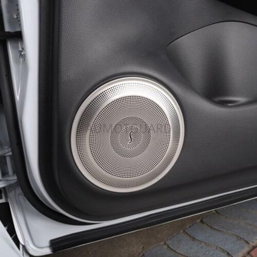 For Honda Fit 2021 Fourth-generation GR9 Modified Four-door Horn Cover Patch Audio Stainless Steel Decorative Ring Frame