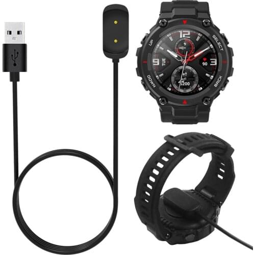 Dock Charger Adapter USB Charging Cable Base Cord Wire for Xiaomi AMAZFIT T-ReX A1918 Sport Watch GTR 42mm 47mm GTS Smartwatch