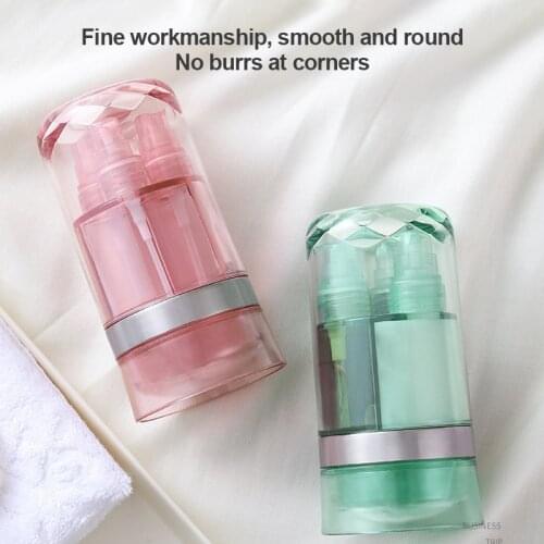 Travel 6-in-1 Refillable Bottles Cream Toner Bottling Portable Business Lotion Storage Spray Pump Bottle Cosmetic Container Kit