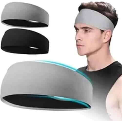 Unisex Elastic Sports Headband Anti-sweat Yoga Hairband Headgear Sports Soft and Breathable Sports Sweat-absorbent Headband