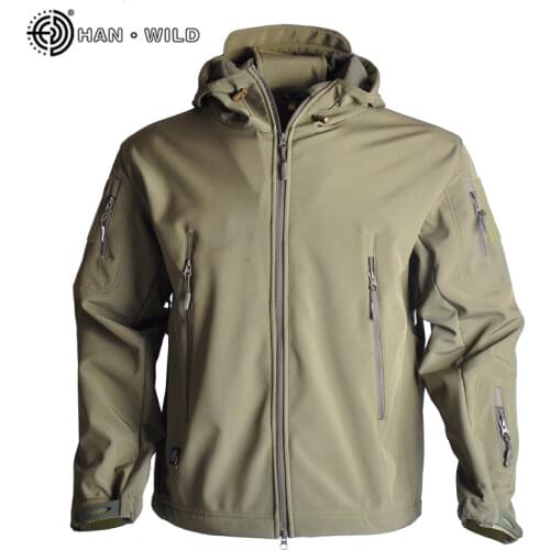 Army Shark Skin Soft Shell Clothes Tactical Windproof Waterproof jacket men Flight Pilot Hood Coat Military Field bomber Jacket
