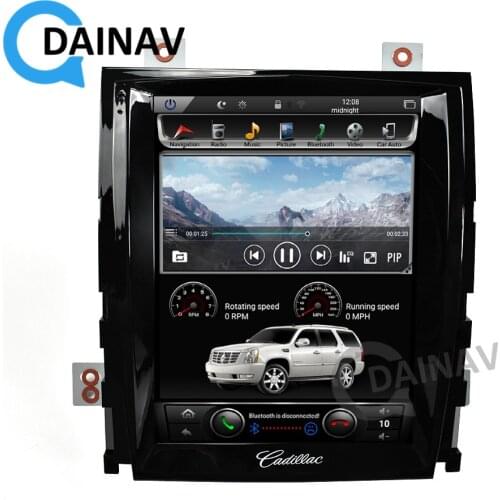 Tesla style Multimedia DVD Player Autoradio Stereo For Cadillac Escalade 2007 2008 2009 2010 2011 2012 Car Radio GPS Navigation