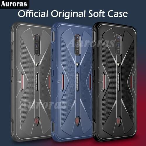 Auroras For Nubia RedMagic 6 Pro Soft Case Shockproof Cross Ultra-thin Design Heat Dissipation Case For ZTE Red Magic 6 Cover