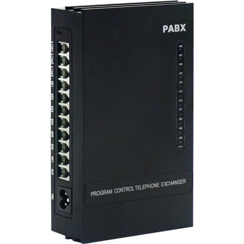 Small Hybrid Key telephone PABX system for Office and home with PC management software MK308