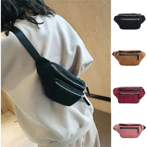 2019 NEW Fashion Womens Waist Bags Travel Money Fanny Pack for Women Gilrs Waist Packs Cotton Belt Chest Bag