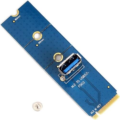 New Arrival NGFF M.2 To USB 3.0 Port PCI-E Adapter Expansion Converter 5Gbps Data Rate GPU Riser Adapter Card for BTC MIning