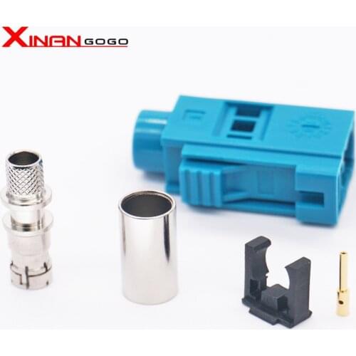 Wholesale 10PCS GPS devices FAKRA "Z" Female connector 4004 SMB female Jack pin crimp for RG316 RG174 cable