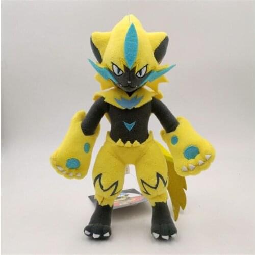Pokemon Zeraora Plush Doll Toy 250mm Anime Game Pokemon Zeraora Soft Toys Doll Gift For Kids