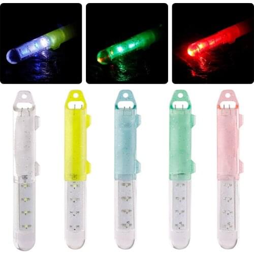 1pcs Fishing Attraction Electronic Flashing Bait Light Baits Underwater Fish Lure LED Lamp Under Deep Drop Pesca Iscas Tackle