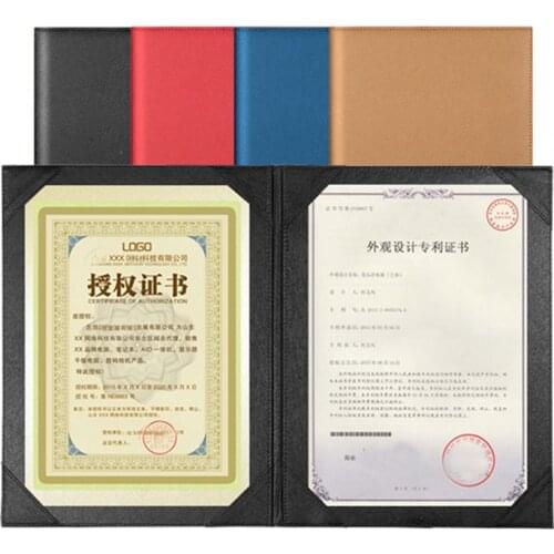 PU Faux leather A4 menus cover file folder menu folder menu organizer holders for conference agreement contract folders 1310