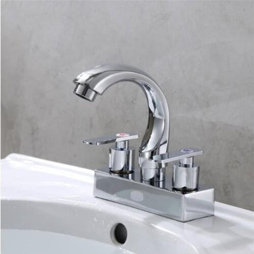 Bathroom Basin Taps Faucets Mixer Hot and Cold Water Mixer Bath Sink Tap Faucet Chrome Finished torneira