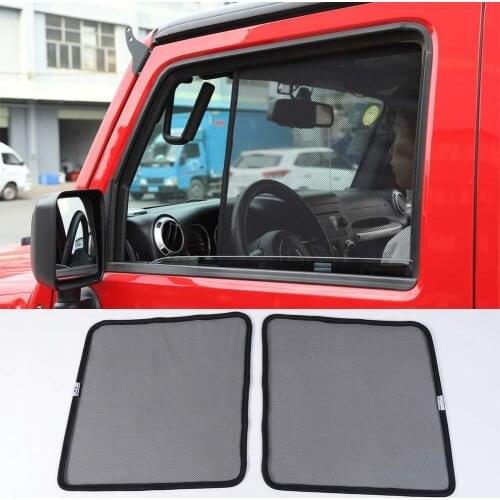 Side Window Sunshades Cover Block UV for Jeep Wrangler JK 2007-2018 Accessories
