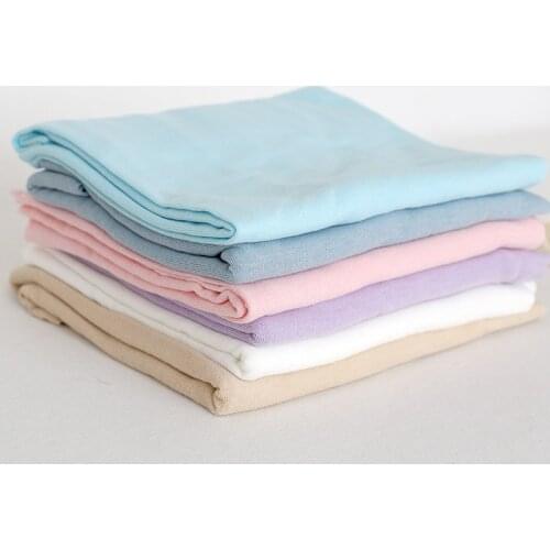 Light Purple High quality Baby stretch knit wrap for Photography shoot Newborn photo Jersey wrap Fabric Layer