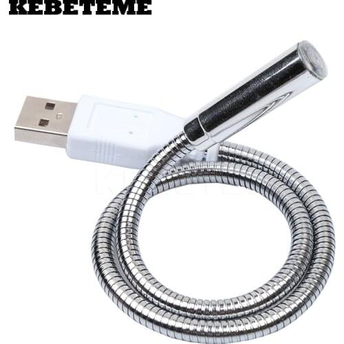 KEBETEME NEW Metal Material USB LED light lamp LED flexible usb Lamp for Notebook Laptop PC Computer